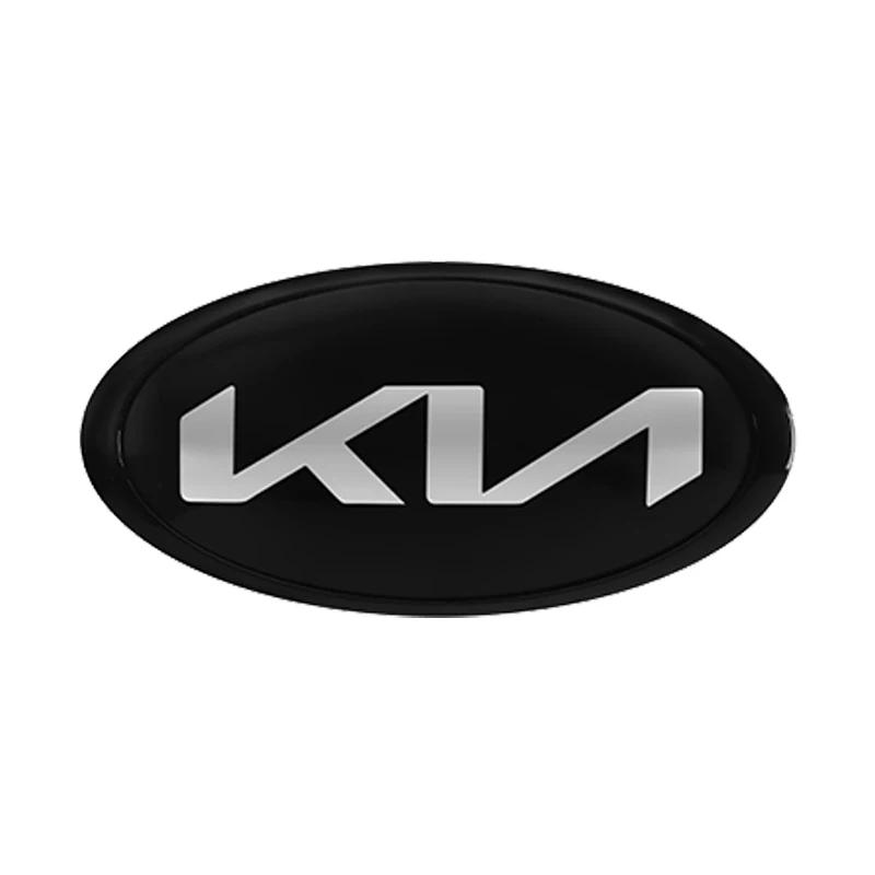 AHO1 1pcs 3D ABS Car Front Hood Logo Emblem Badge Sticker For KIA K2 K3 K5 K7 EV6 KX3 Soul Seltos Sportage Cerato Optima Sorento