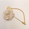 Manschettknappstillbehör Ros Krage Nål Blad Lapeldekoration Herr Corsage Tyg Blommig Märke