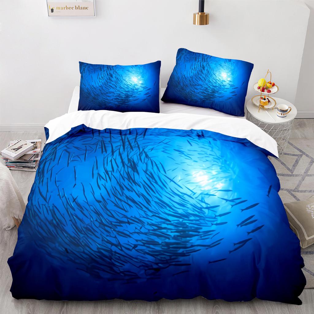 Sea Wave Duvet Covers Beach Rainbow Bedding Collection Seaside Comforter Cover QueenKingFullTwin Size Quilt Cover For Girls Boys