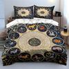 Zodiac Signs Pattern Design Bedding Duvet Cover Set Duvet Cover Pillowcases  (1*Duvet Cover 2*Pillowcases, Without Duvet Insert)
