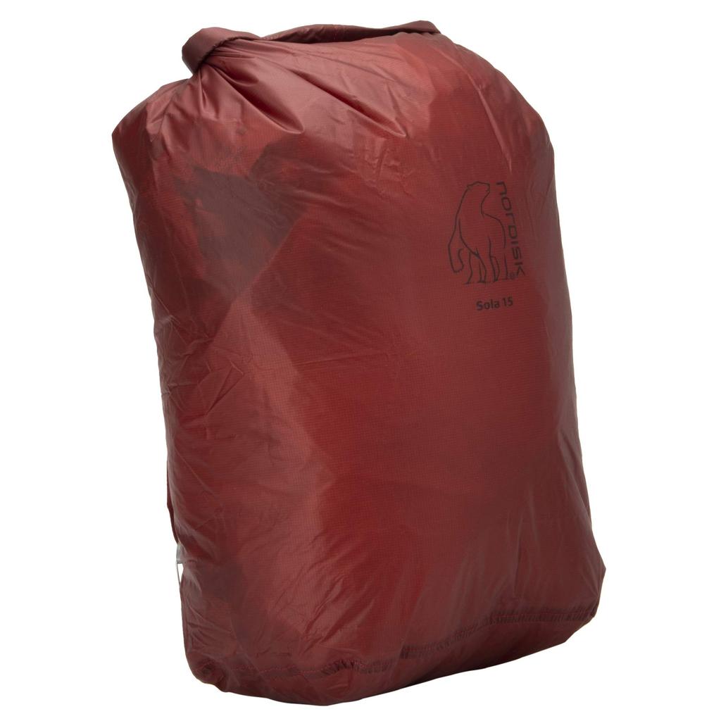 NORDISK Sola 15 Burnt 15L Japanese 133047 Drybag, Red, (Official Product)