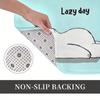 Cute Lazy Day Dog Welcome Doormat Floor Mat Rug for Home Entrance Decor Hallway Entryway Mat 40x60cm Indoor Outdoor Use
