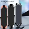 Magnetic Car Phone Holder Rotatable 360°Mini Strip Shape Stand For iPhone Samsung Xiaomi Wall Metal Magnet GPS Car Mount