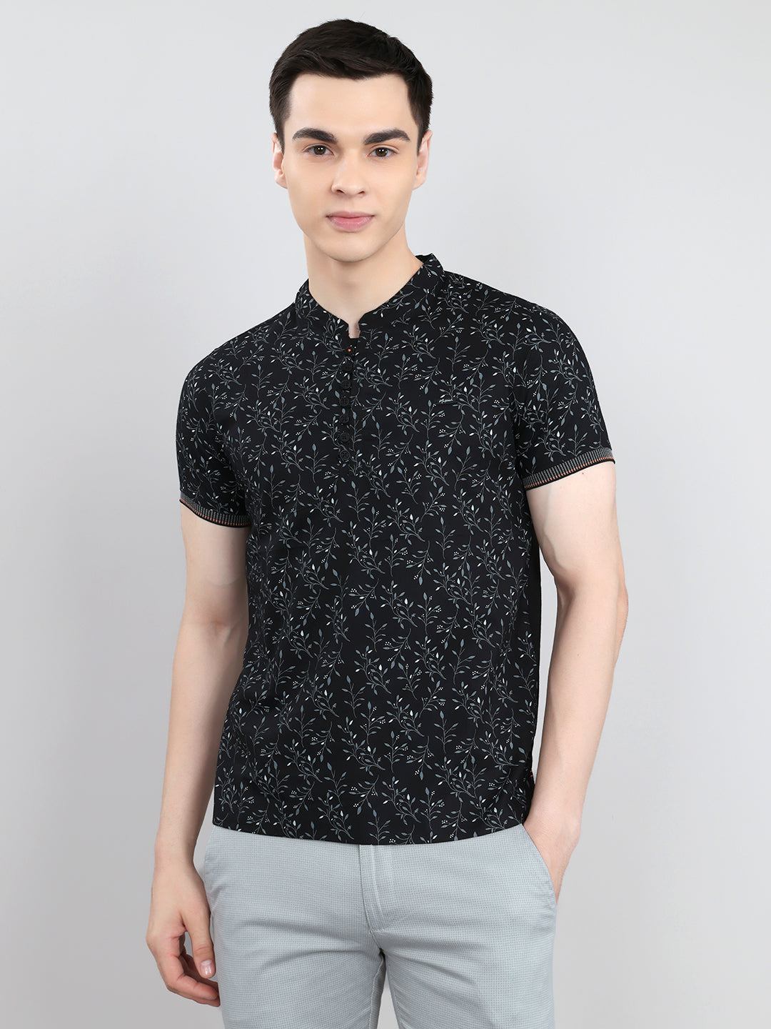 MONTE CARLO Mannen Regular Fit Zwart T-shirt XL