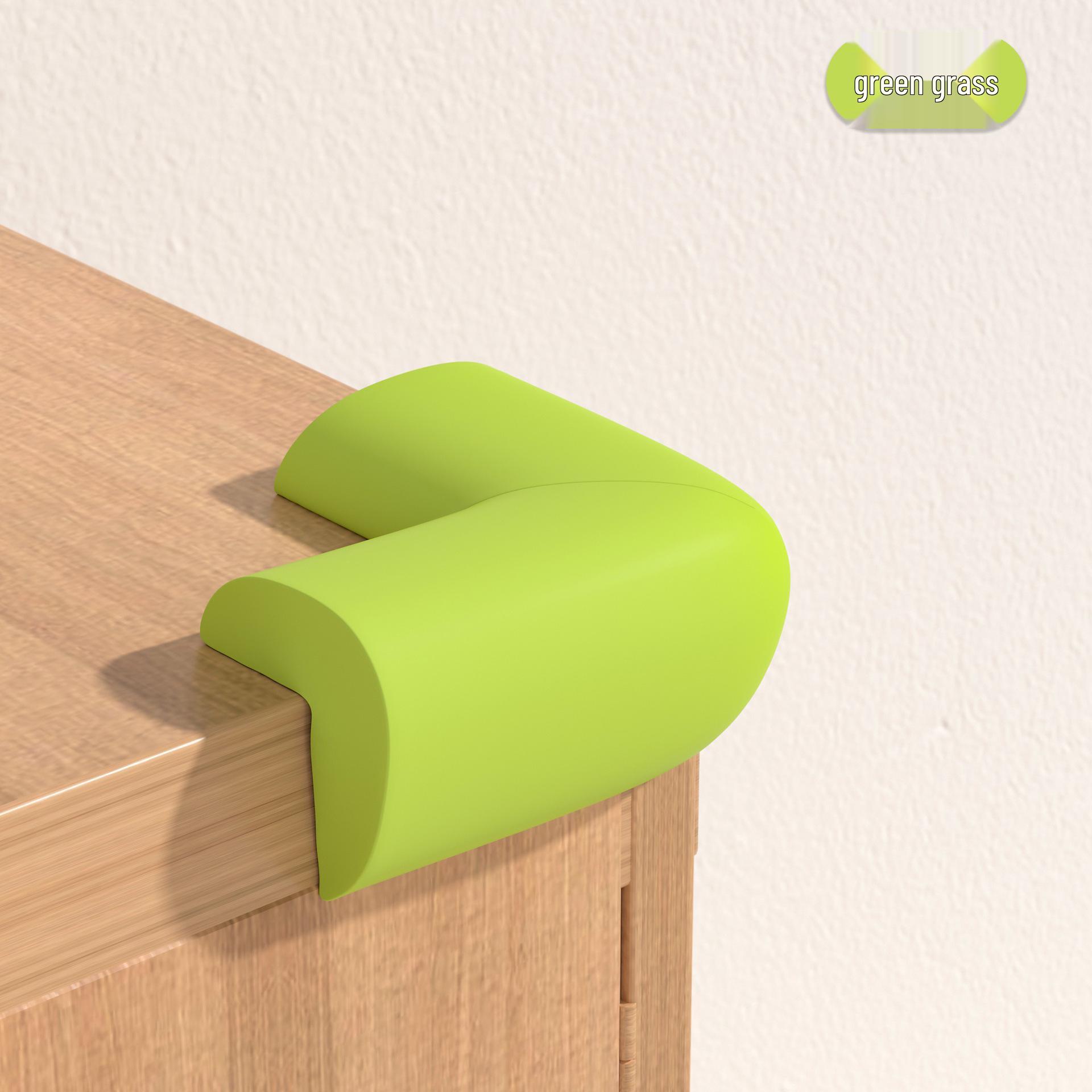 Non-Adhesive Baby Corner Protectors - Soft, Thick Edge Guards for Furniture Thickened L-Shape Corner - Bulk (with adhesive) трава зеленый