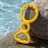Floating Dog Toy Soft Rubber Interactive Toy with Long Handle for Training and Play