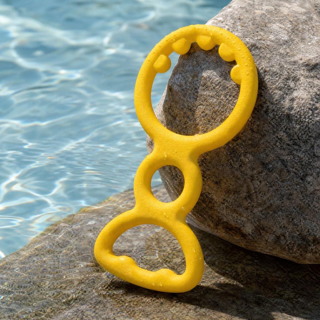 Floating Dog Toy Soft Rubber Interactive Toy with Long Handle for Training and Play