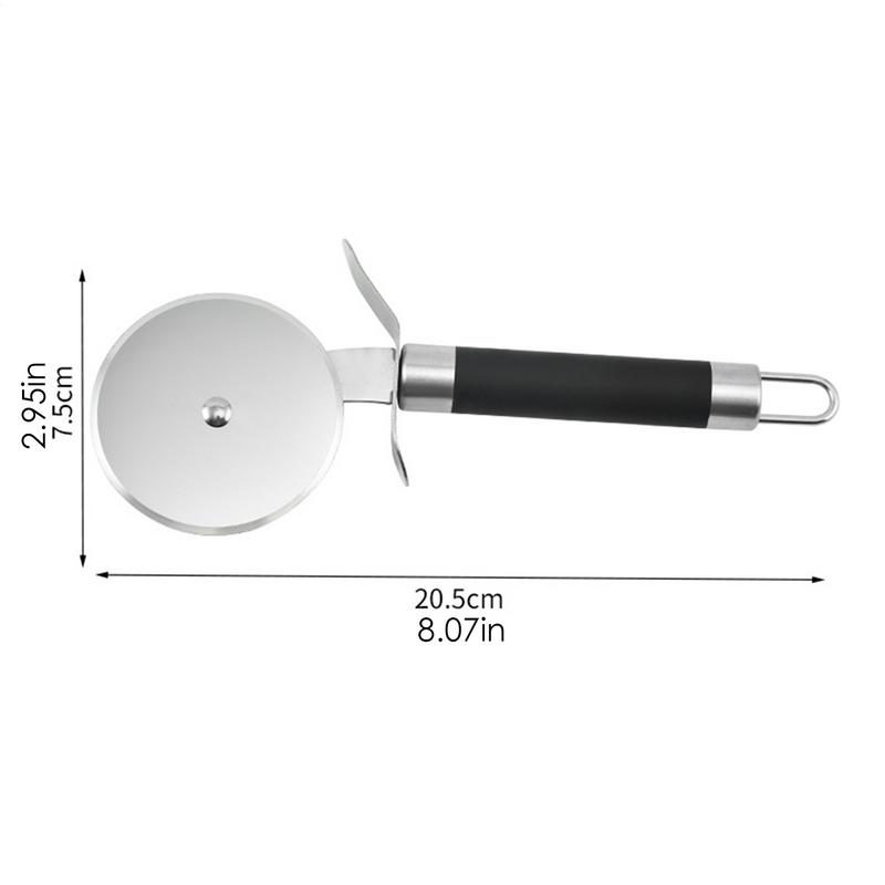 Kółko do pizzy Stal nierdzewna Nóż do pizzy z wygodnym uchwytem Odporne na rdzę Wałek do ciasta Kółko do ciastek Ravioli Do