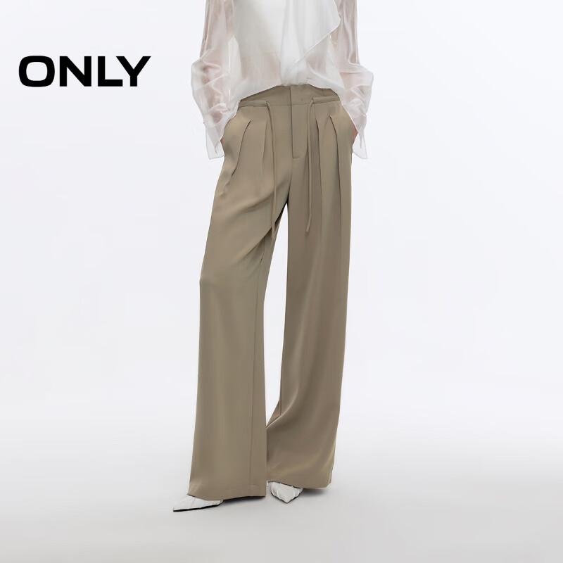 Only Women's Relaxed High-Waist Straight-Leg Casual Pants