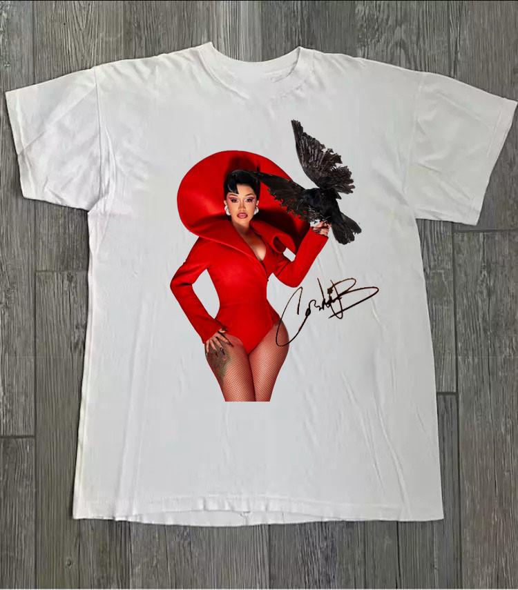 

Cardi B Am I the Drama Album White Short Sleeve Unisex All Size S-234XL Unisex T-Shirt S