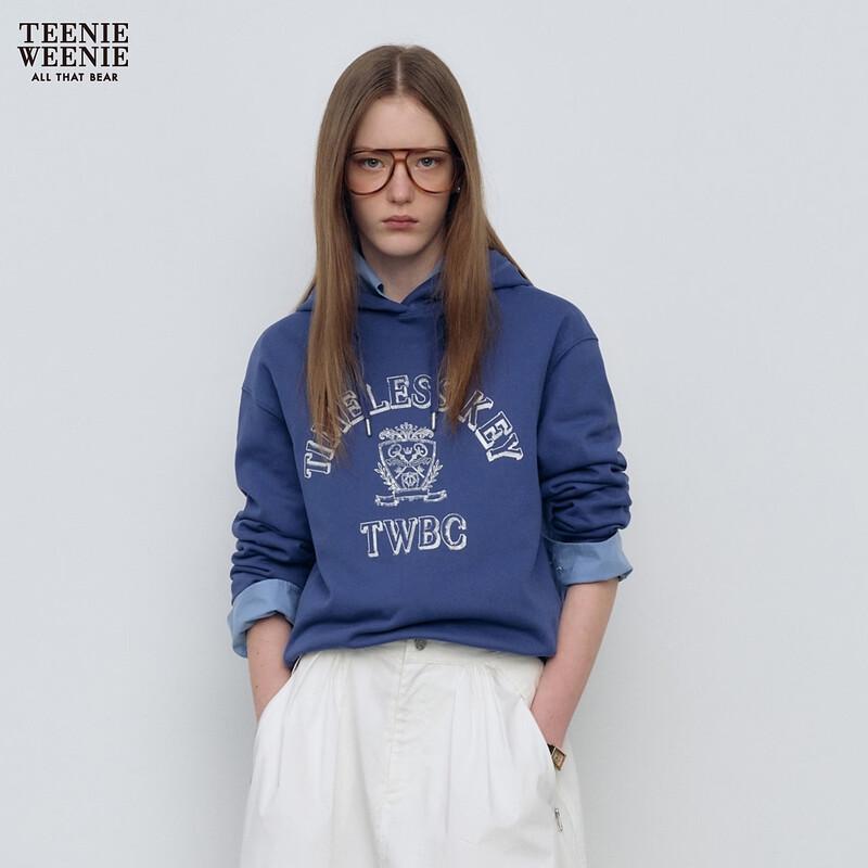 Teenie Weenie 2026 Spring Women s Bear Letter Hooded Sweatshirt S