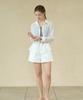 WIOE Masha Cotton Banding Shorts_White