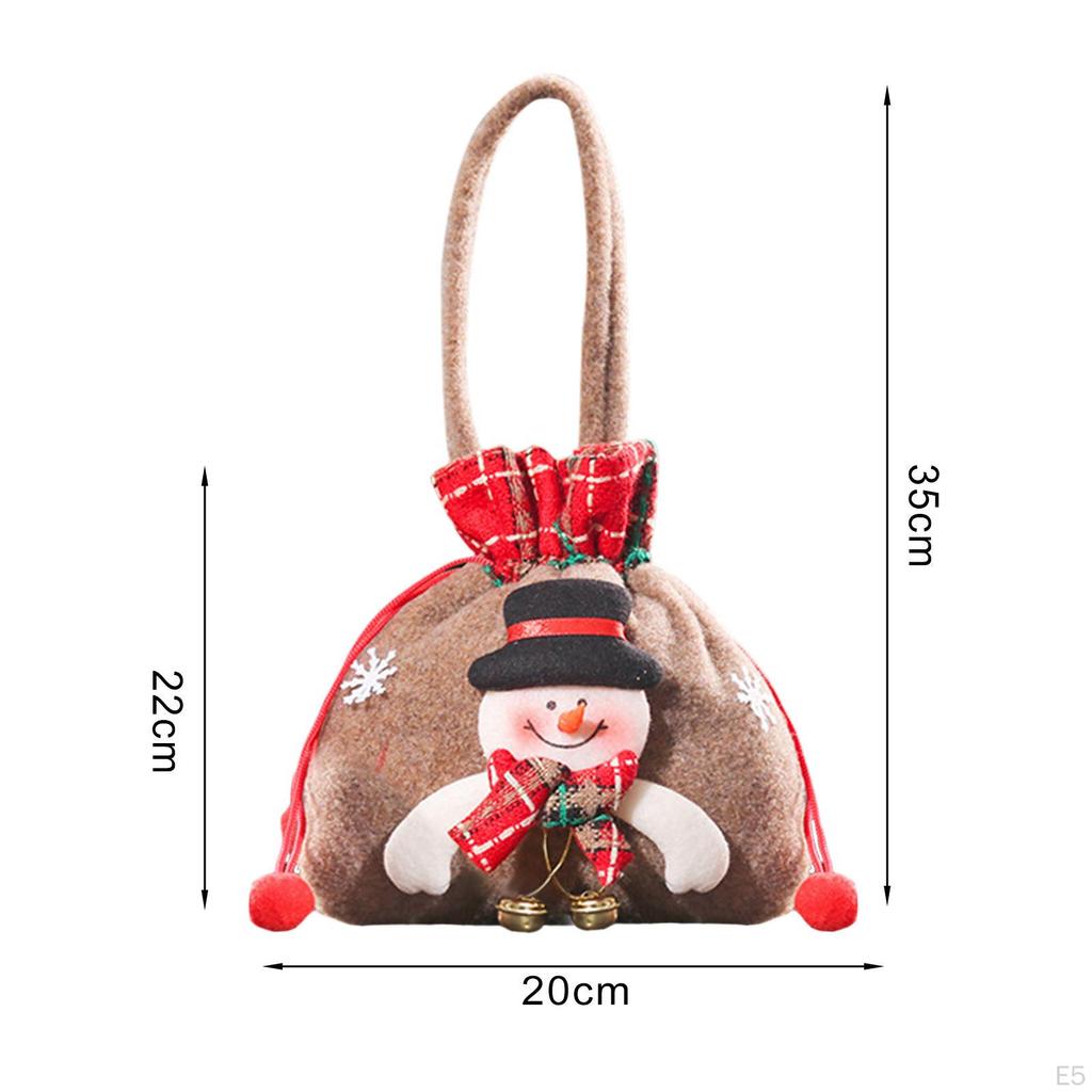 Sacos de Doces de Natal Pacote Armazenamento, Enfeites Saco de Chocolate, Presente