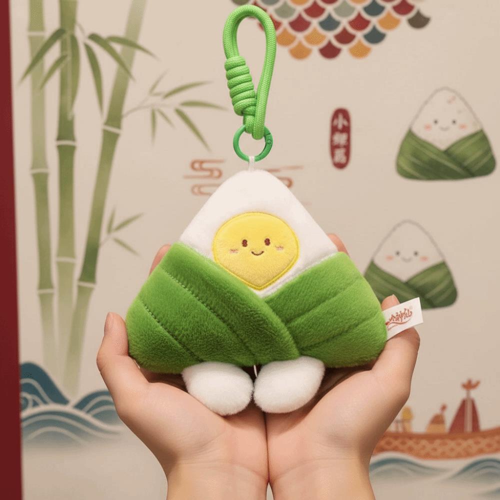 Ultra-Soft Velvet Cartoon Zongzi Plushie Dragon Boat Festival Doll Bedside Comfort Toy