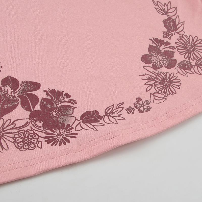 VAYLA Causal Holiday Style Women Straps Tops Backless Bow Lace Up Slim Flower Prints Fashion Trendy Blouses