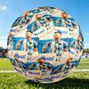 1pc FIFA World Cup Theme Size 5 Soccer Ball, Standard Sport Football Firm Stitching for Training And Match, Gentle On the Feet