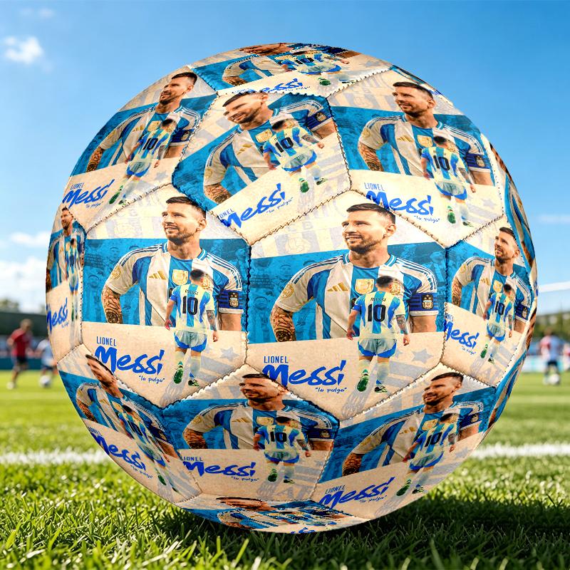 1pc FIFA World Cup Theme Size 5 Soccer Ball, Standard Sport Football Firm Stitching for Training And Match, Gentle On the Feet
