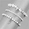 Pack Of 3 Trendy Star And Moon Pendant Bracelets For Women Fashionable Crystal Alloy Writ Chain Jewelry