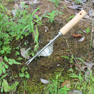 Manual Weed Remover With V-Shaped Fork Long Handle Garden Lawn Weeder Outdoor Yard Grass Root Puller Tools For Soils Loosening