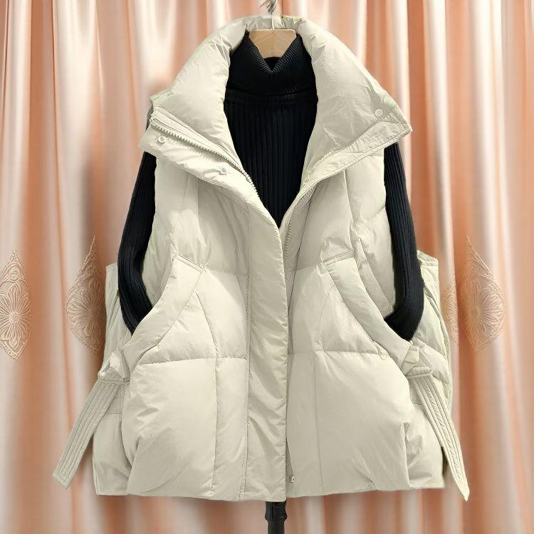 Thickened Jacket, Large Size Down Cotton Vest, Women's Jacket, Western-style Autumn and Winter Sleeveless Vest
