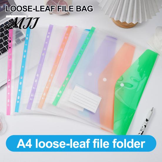 Schutzhüllen für Büro-Dokumententasche, 11-Loch-Loseblatt-Design, Hochtransparente Blattprotektoren, Ringbuch-Einstecktaschen mit