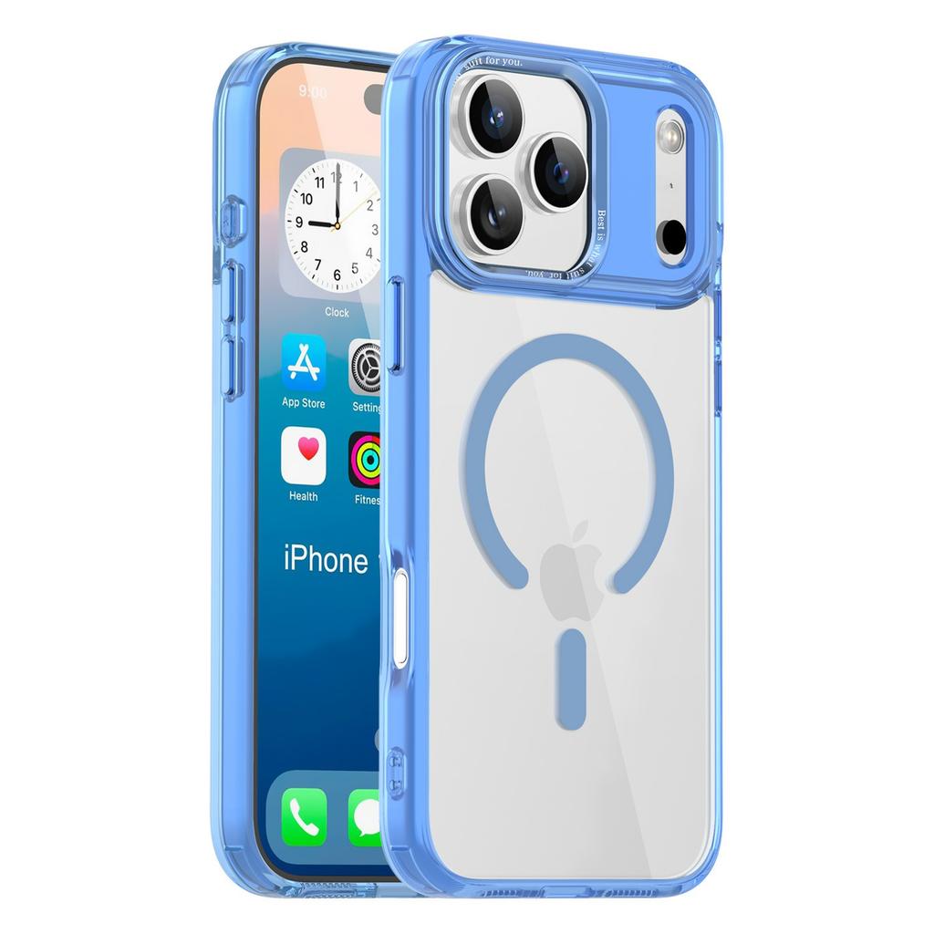 For iPhone 17 Pro Max Case Compatible with MagSafe TPU+PC Transparent Phone Cover