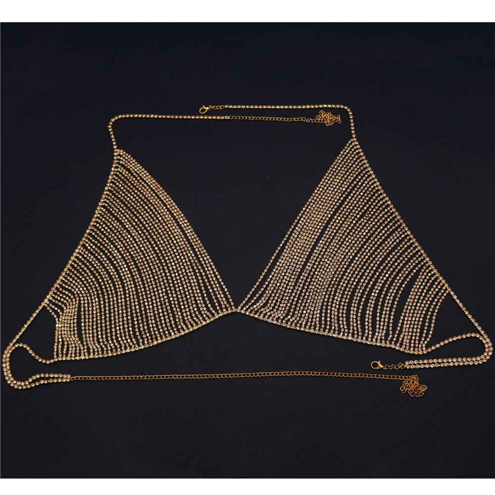 Fashion Bikini Multi-Layer Fringed Chest Chain, Nightclub Sexy Body Chain European And American Accessories Body Chain