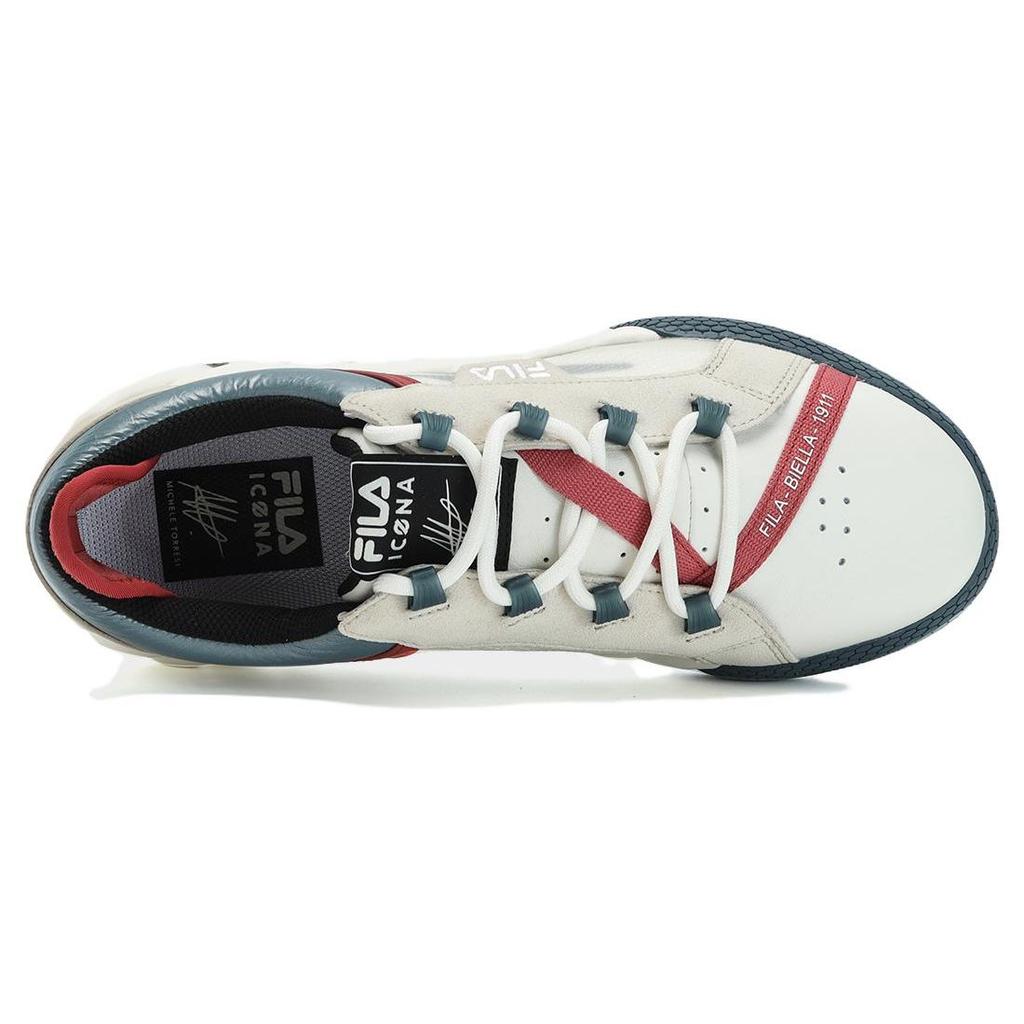 Fila Campo Comfortable Shock Absorbing Low Top Sneakers Men Sneakers Coconut-White Oyster-Gray F12M333201FCO