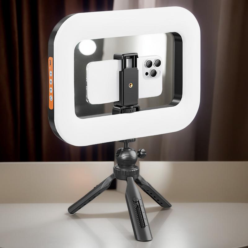 Kroužkové světlo Stativ Dobíjecí Selfie Přenosné Kroužkové světlo Nastavitelné Rozšiřitelné Sklopné Držák na telefon Pro Streamování Živě