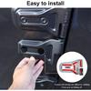 8PCS Door Hinge Cover Trim Accessories for 2018-2024 2025+ Jeep Wrangler JL JLU 2020-2024 2025+ Jeep Gladiator JT (Matt Black)