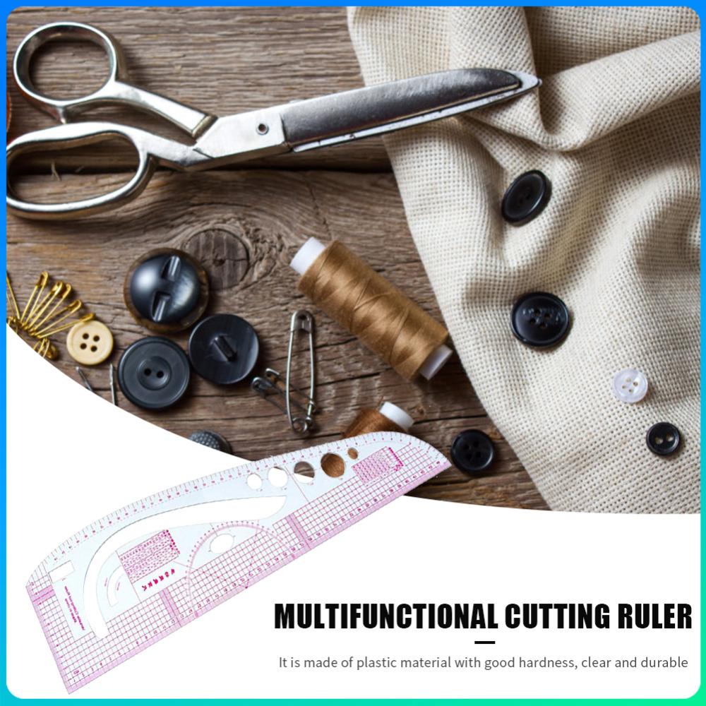 

1pc Multi-functional Cutting Curve Ruler Plastic Drawing Tailoring Ruler DIY Household Sewing Measuring Ruler 45x13cm China Mainland