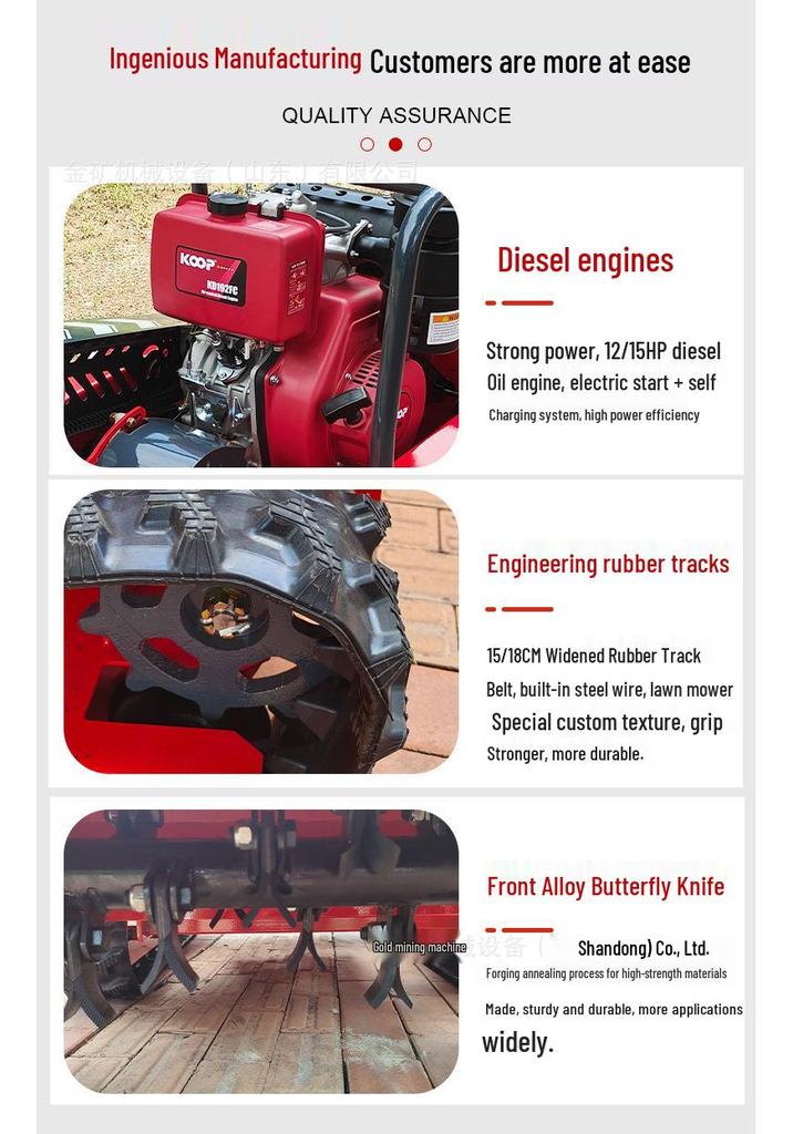 Russian Diesel Remote-Controlled All-Terrain Tracked Lawn Mower for Steep Slopes