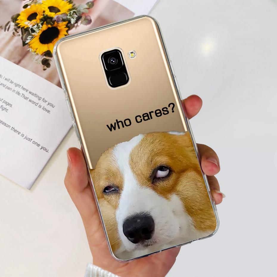 Schöne Hülle mit Aufdruck für Samsung Galaxy A8 (2018) / A8+ (2018) Weiche Silikon-TPU-Rückabdeckung für Samsung A8 A 8 Plus Handyhüllen