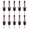 10Pcs Liquor Pourer Stainless Steel Wine Pourer Stopper Bar Tool for Bar Home Restaurants(Rose Gold