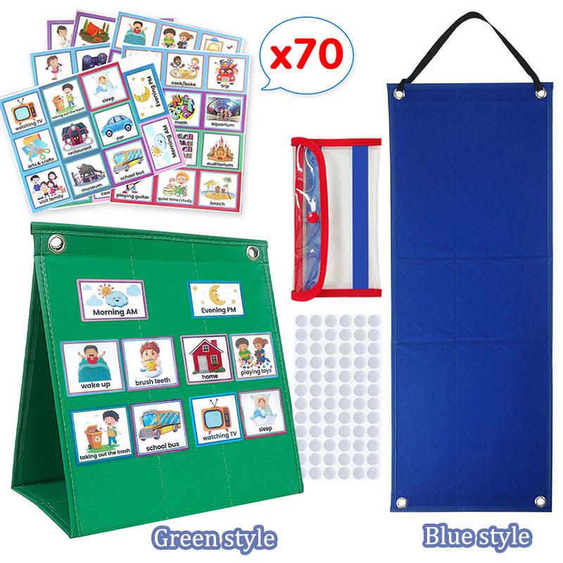 Toys Visual Schedule Sensory Montessori Parish Activities Time Learning Calendar German/Israeli Good Habits Training Games Kids