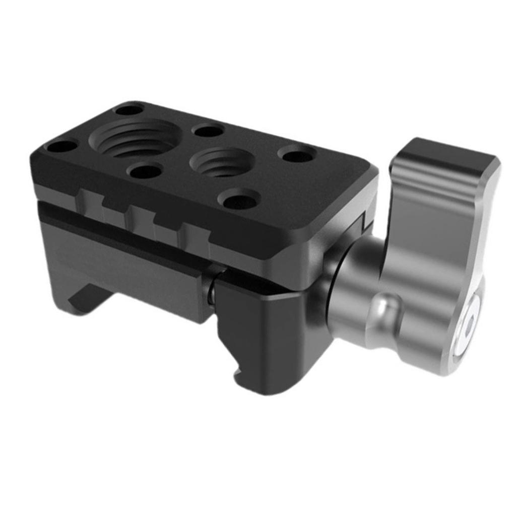 Lightweight Aluminum Sliding Rail Mount Clamp For Tripods Quick Release Design Compatibles 1/4 3/8 Camera Accessories