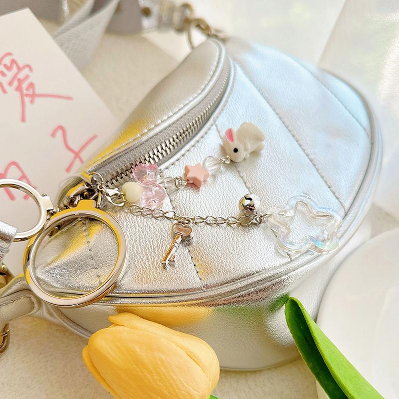 Cute Little Bunny Pendant Keychain Phone Chain Decoration Accessories Gifts Camera Chain Bag Pendant