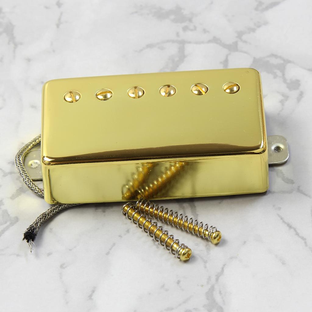 FLEOR 1pc Alnico 5 Pickup Guitar Humbucker Pickup for LP Guitar, Neck or Bridge,Chrome /Gold/Black
