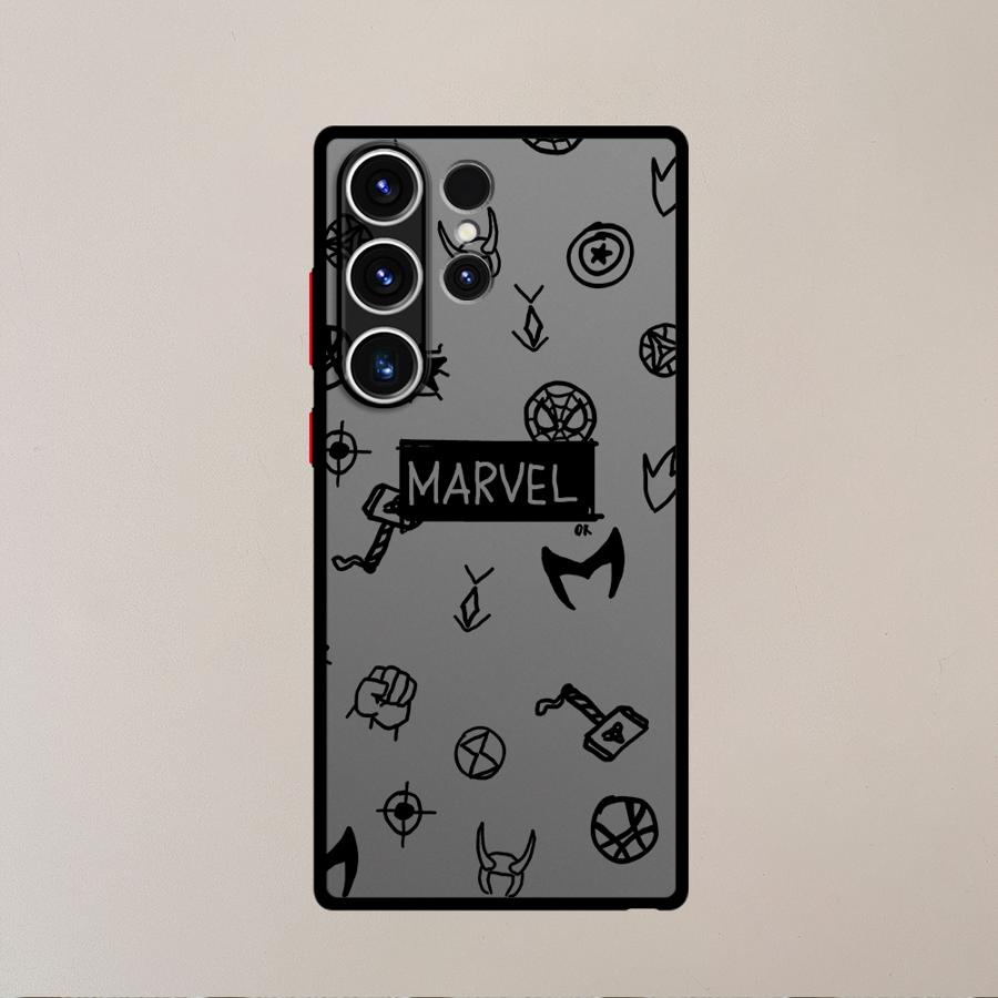 Marvel Hero Logo Case for Samsung Galaxy S26 S24 Plus Note 20 10+ S25 Ultra S21 S20 S23 FE S22 Funda Phone Cover