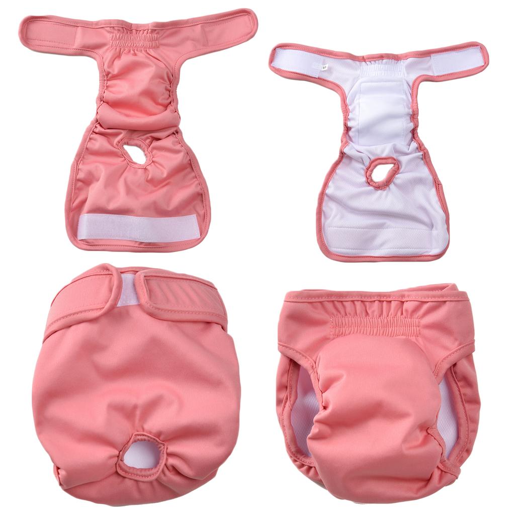 Washable Female Dog Diaper Adjustable Pet Physiological Pant Reusable Leakproof Pets Panties Diapers for Small Medium Large Dogs