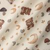 0.5m/1m/2m Cartoon Little Bear Corduroy Print Fabric for Sewing Children's Clothing,Dresses Pet Clothing DIY Decoration Fabrics