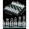 Elegant 10" Glass Chess Set - Premium Quality Board Game for All Ages for Chess Enthusiasts and Home Decor