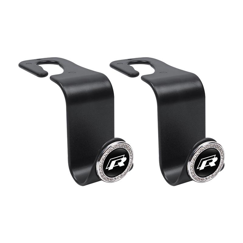 VW GTI GOLF 2026 Hot For VW VOLKSWAGEN 2Pcs Car Interior Portable Seat Back Hooks For Volkswagen Tiguan T-ROC R Scirocco GTI Mag
