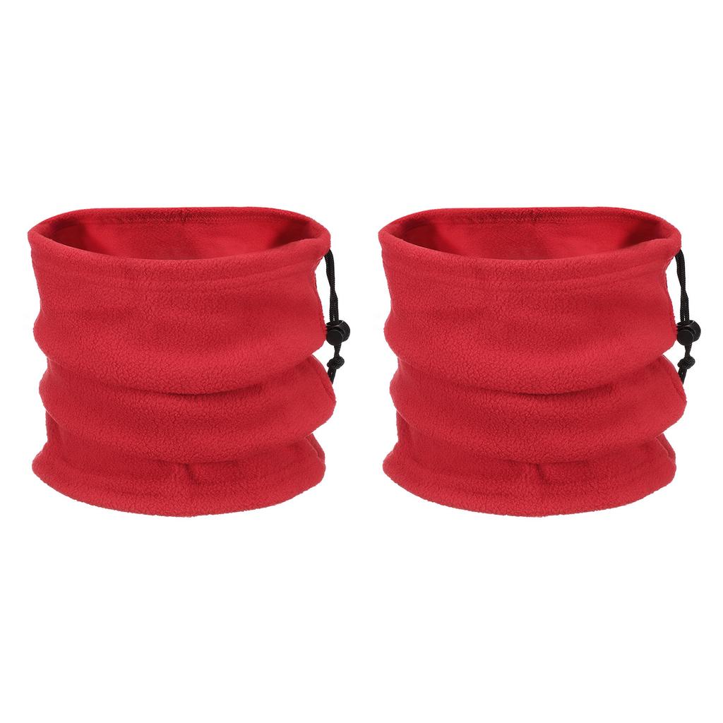 2Pcs Polar Fleece Neck Tube Ear Warmer Fishing Skating Running Sport Scarf Face Mask SingleDouble Layer Camping Hiking