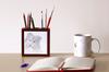 Collie Rough, Long-Haired Collie – Pen holder with a dog, desk organizer with a print | Art-Dog
