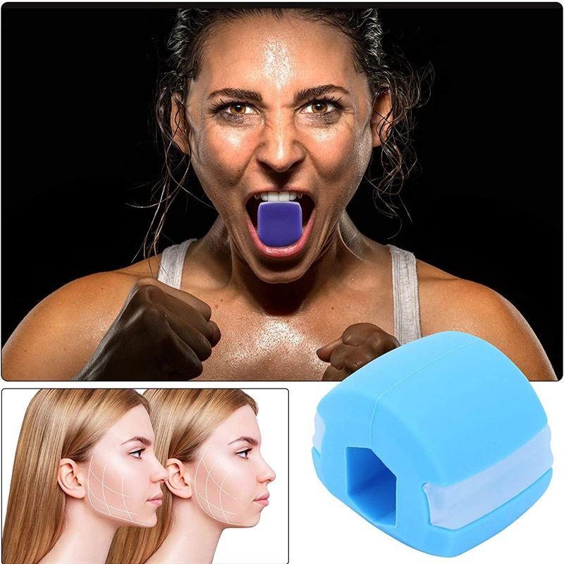 Silicone Jawline Toner Ball For Muscles And Fitness Training Black