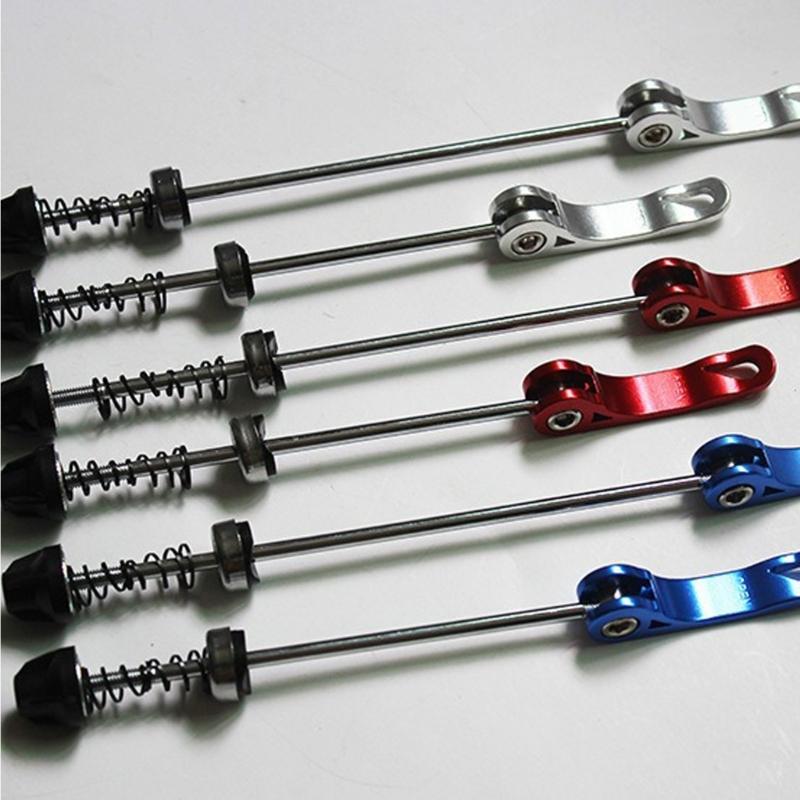 1pair Aluminum Quickly Release Skewers Light Weight Mountain Bike Skewers Suitable for Various Terrains