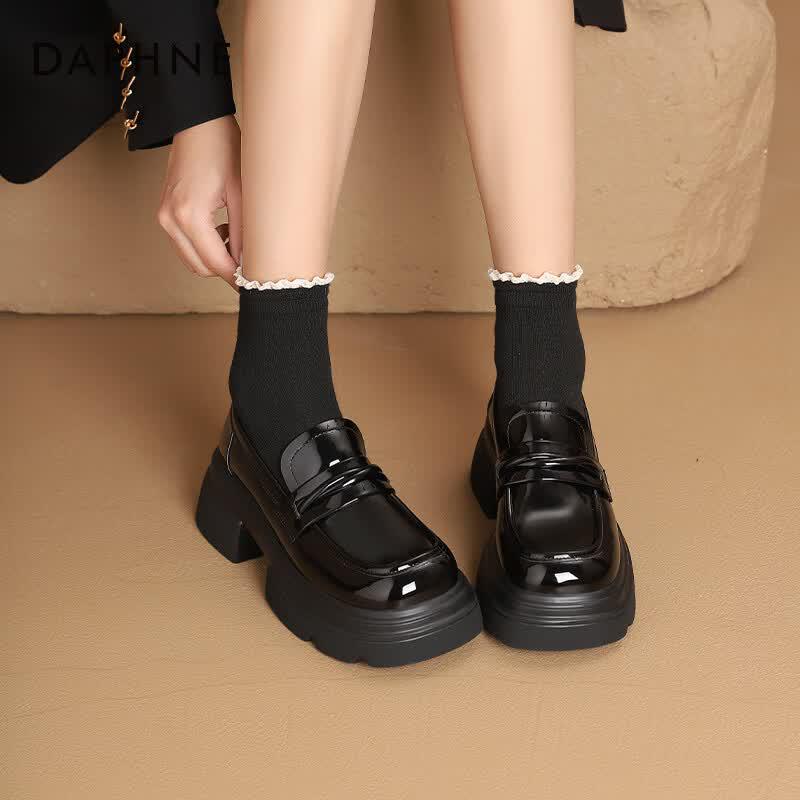 Daphne Women s Elevated Platform Loafers EU 37