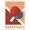 Palloni Sportivi Divertenti Giochi Estivi Poster Stampa Pallone da Rugby Pallacanestro Pittura su Tela per Cameretta Bambini Quadri da Parete Decorazione Camera da Letto Ragazzi
