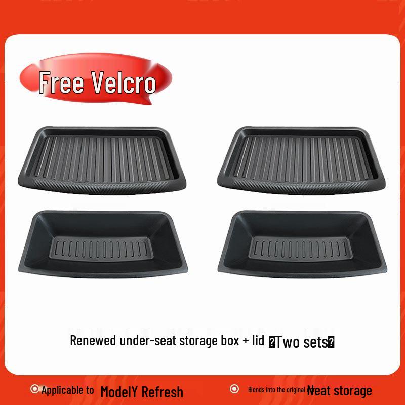 Under-Seat Storage Box Organizer for 25 Tesla Model Y Accessories